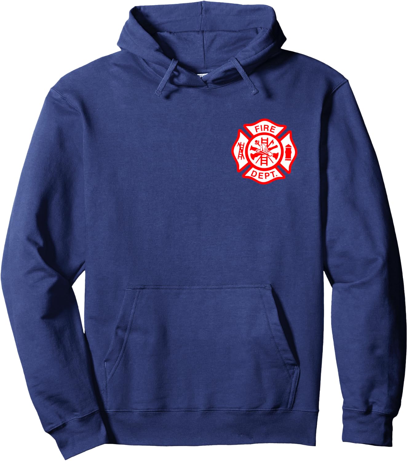 Fire Department Logo Uniform Fireman Symbol Firefighter Gear Hoodie - Hoodie | Navy