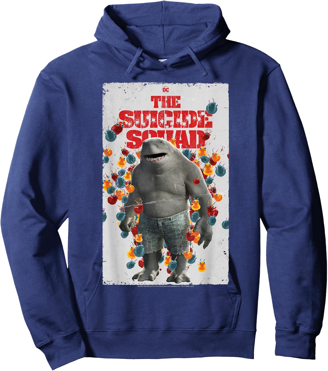 The Suicide Squad King Shark Poster Hoodie - Hoodie | Navy