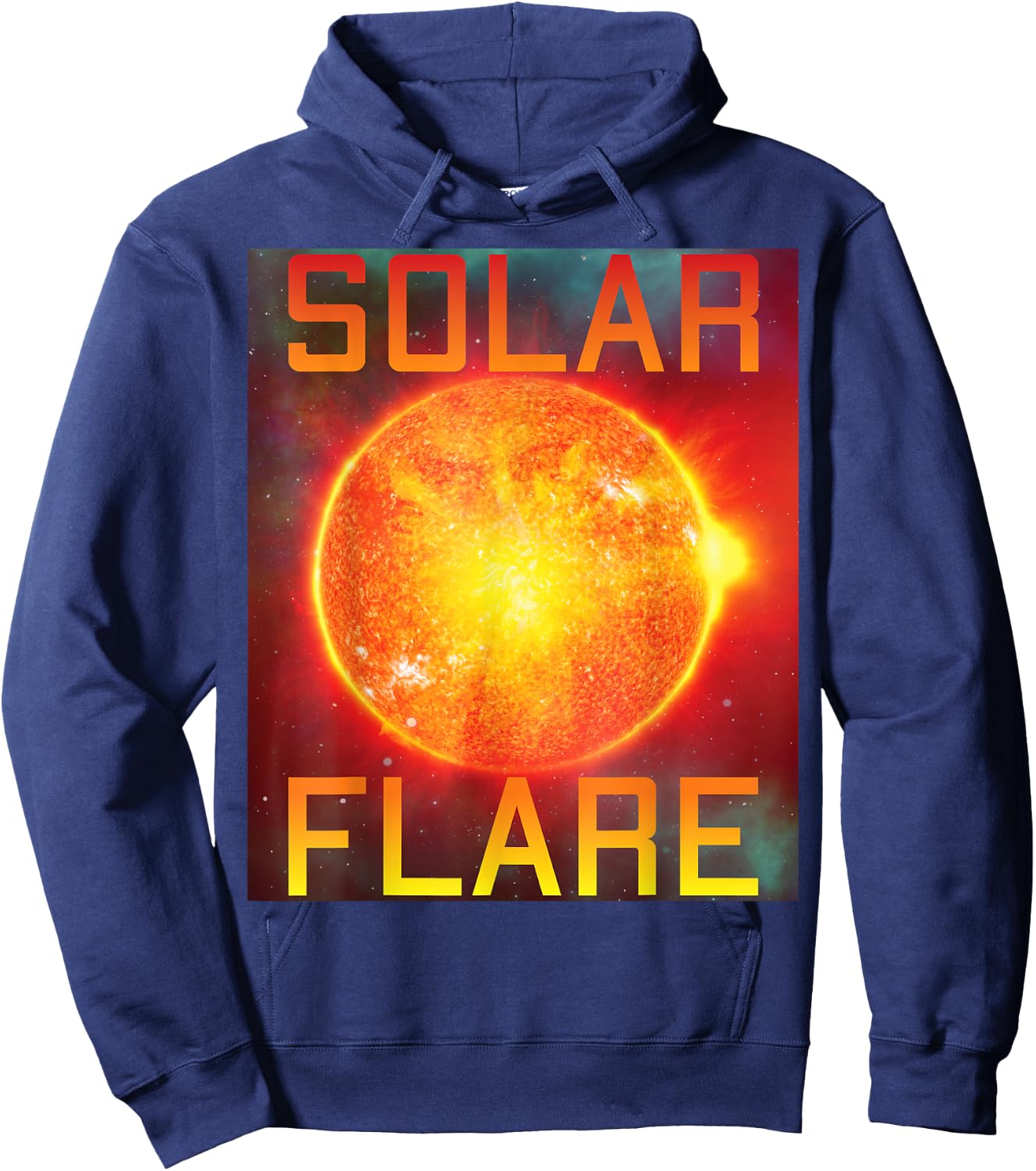 Solar Flare Space Sun Science Aerospace Engineer Astronaut Hoodie - Hoodie | Navy