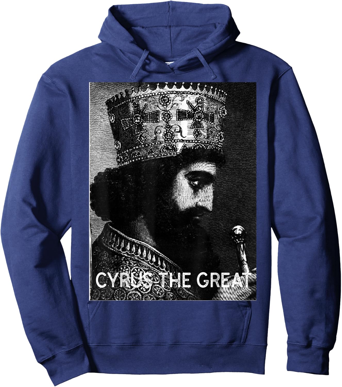 Cyrus the great, Kourosh-e-kabir Ancient Persia king Hoodie - Hoodie | Navy