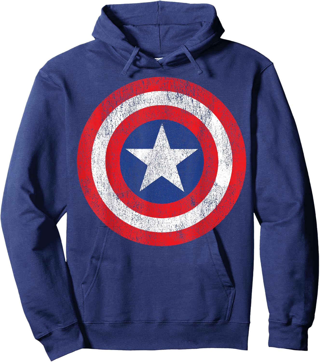 Marvel Captain America Shield Logo Hoodie - Hoodie | Navy