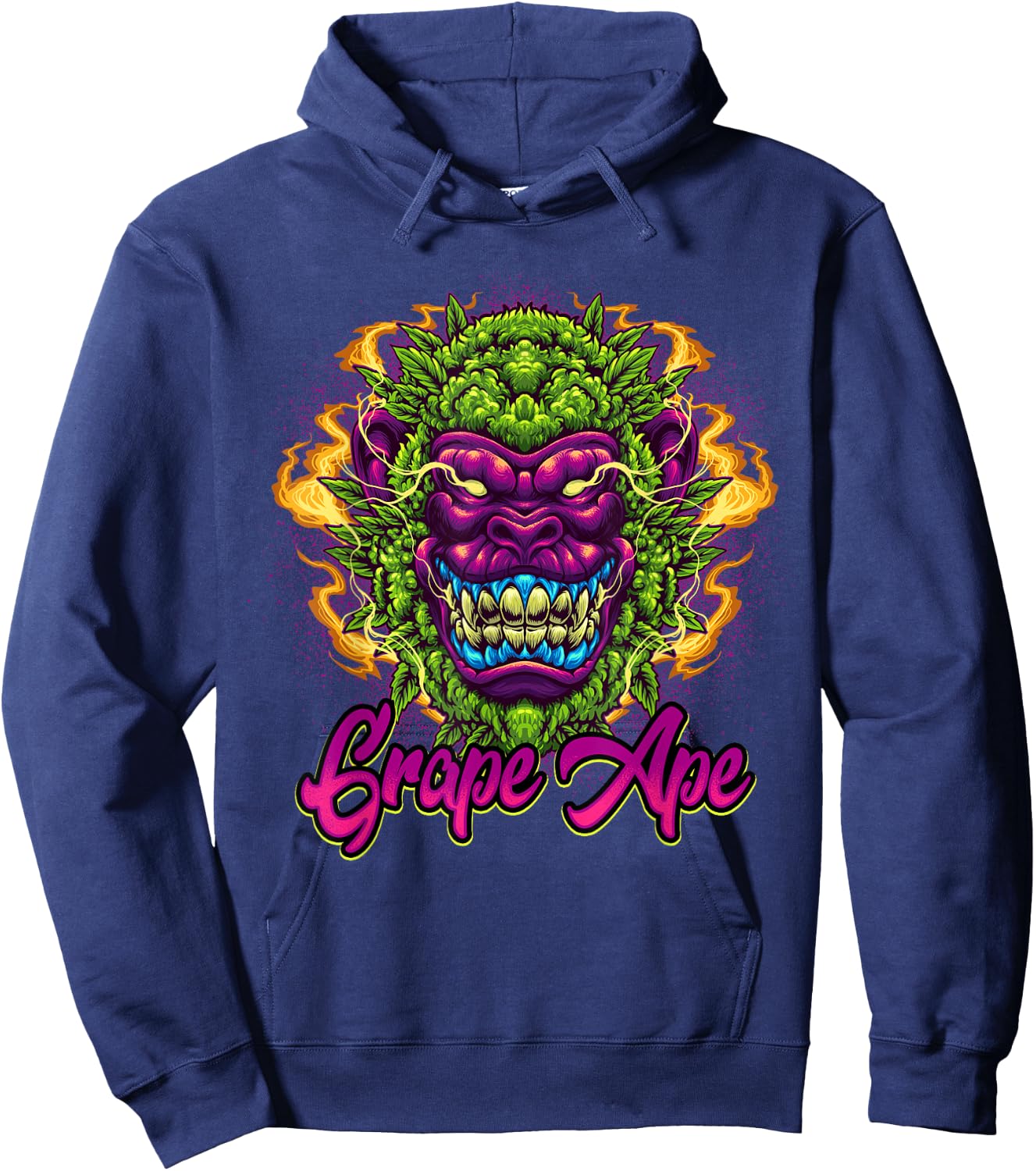 Grape Ape | Weed Strain Marijuana Pot Ganja 420 Stoner Hoodie - Hoodie | Navy