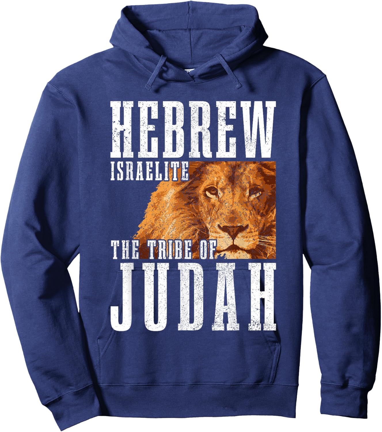 Hebrew Israelite Tribe Of Judah Lion Jew Jewish Israel Hoodie - Hoodie | Navy