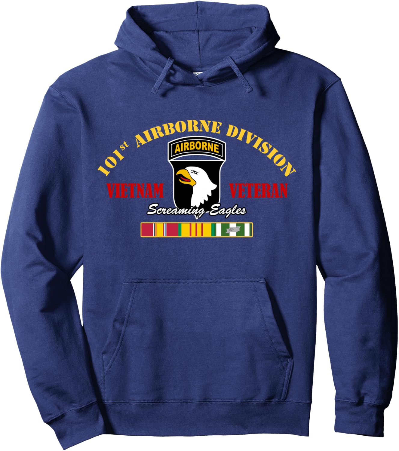 101st Airborne Division Vietnam Veteran Hoodie - Hoodie | Navy