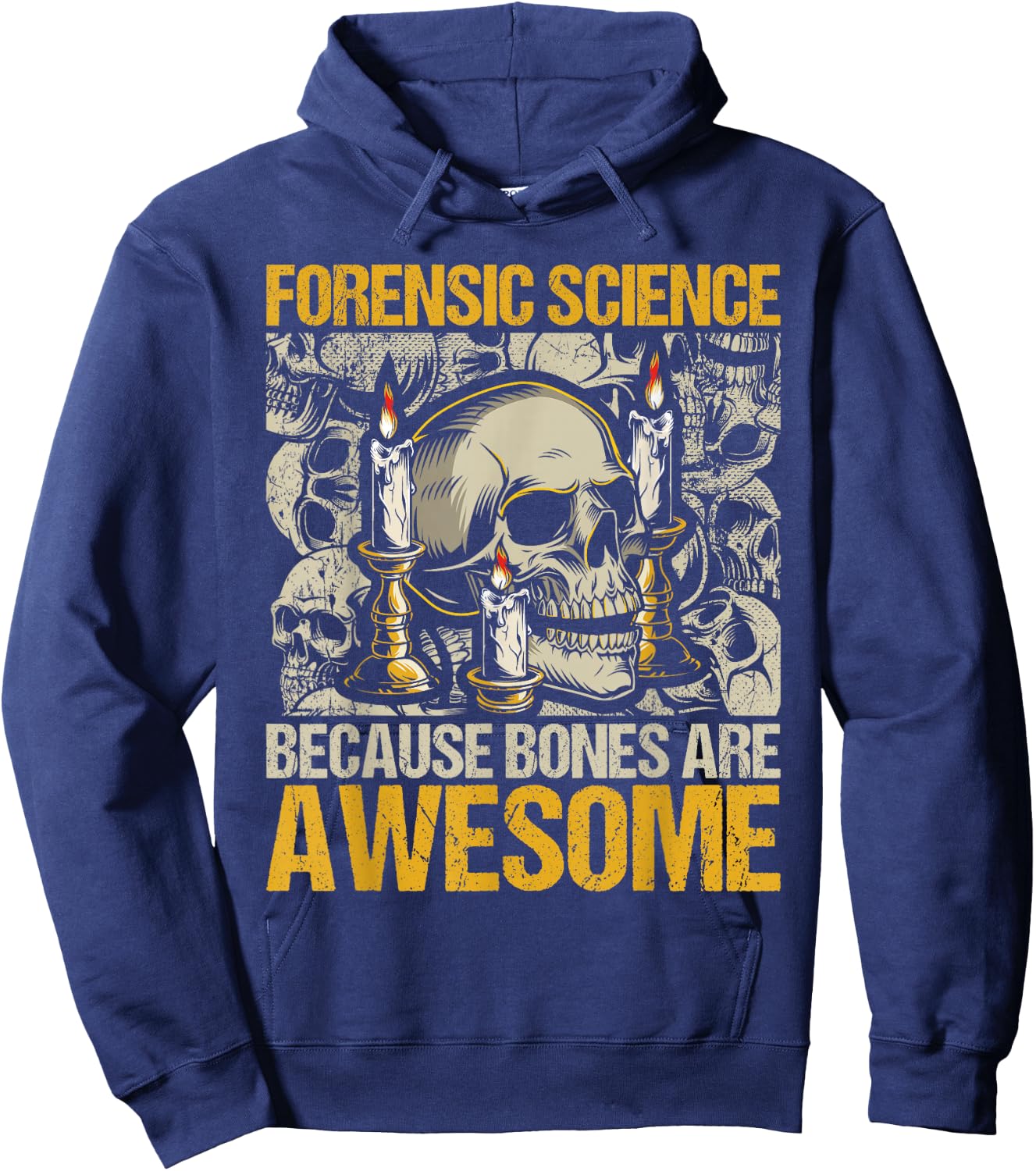 Forensic Science Bones - Forensic Scientist Forensics Hoodie - Hoodie | Navy