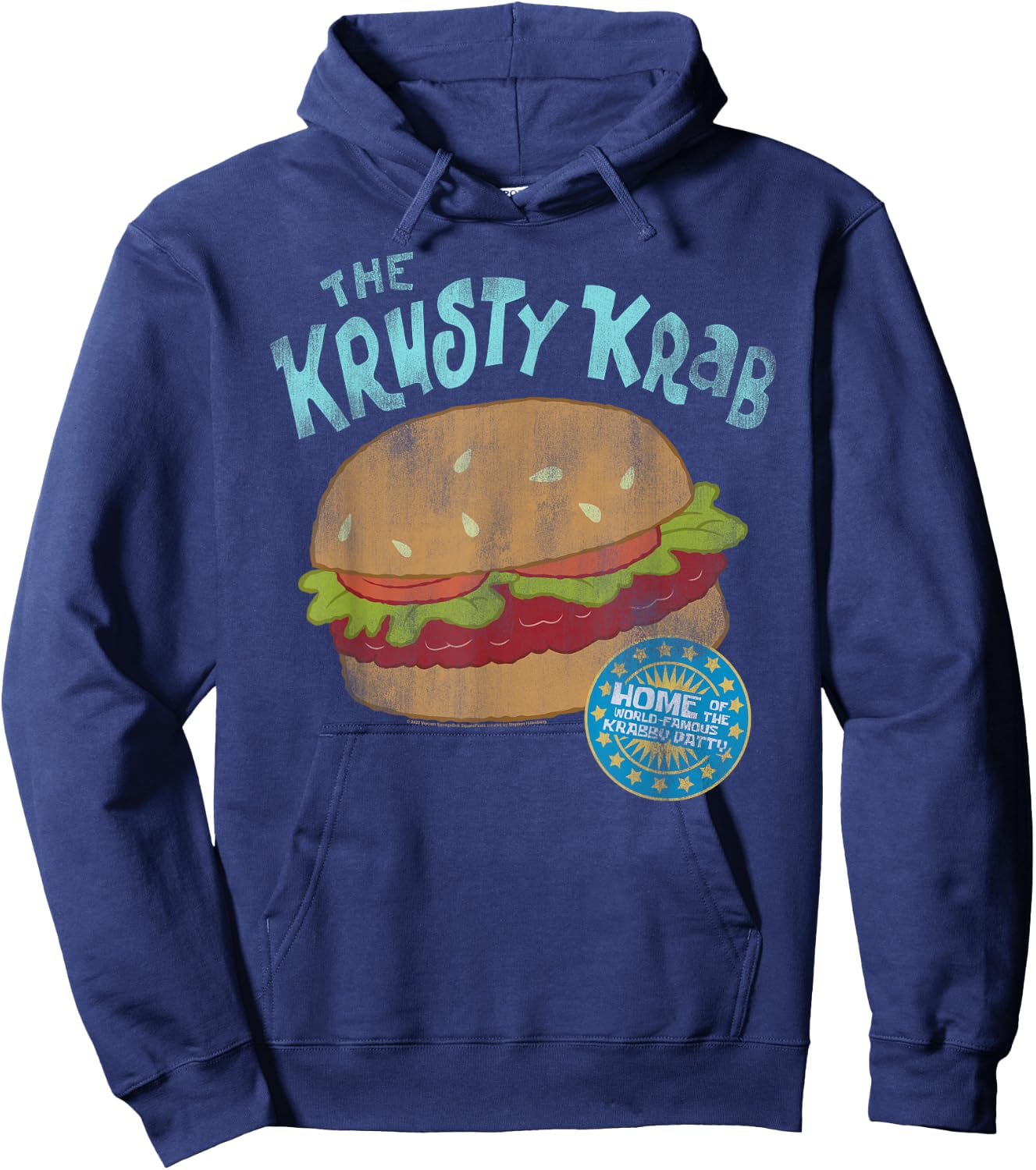 SpongeBob SquarePants Home Of The Krabby Patty Hoodie - Hoodie | Navy