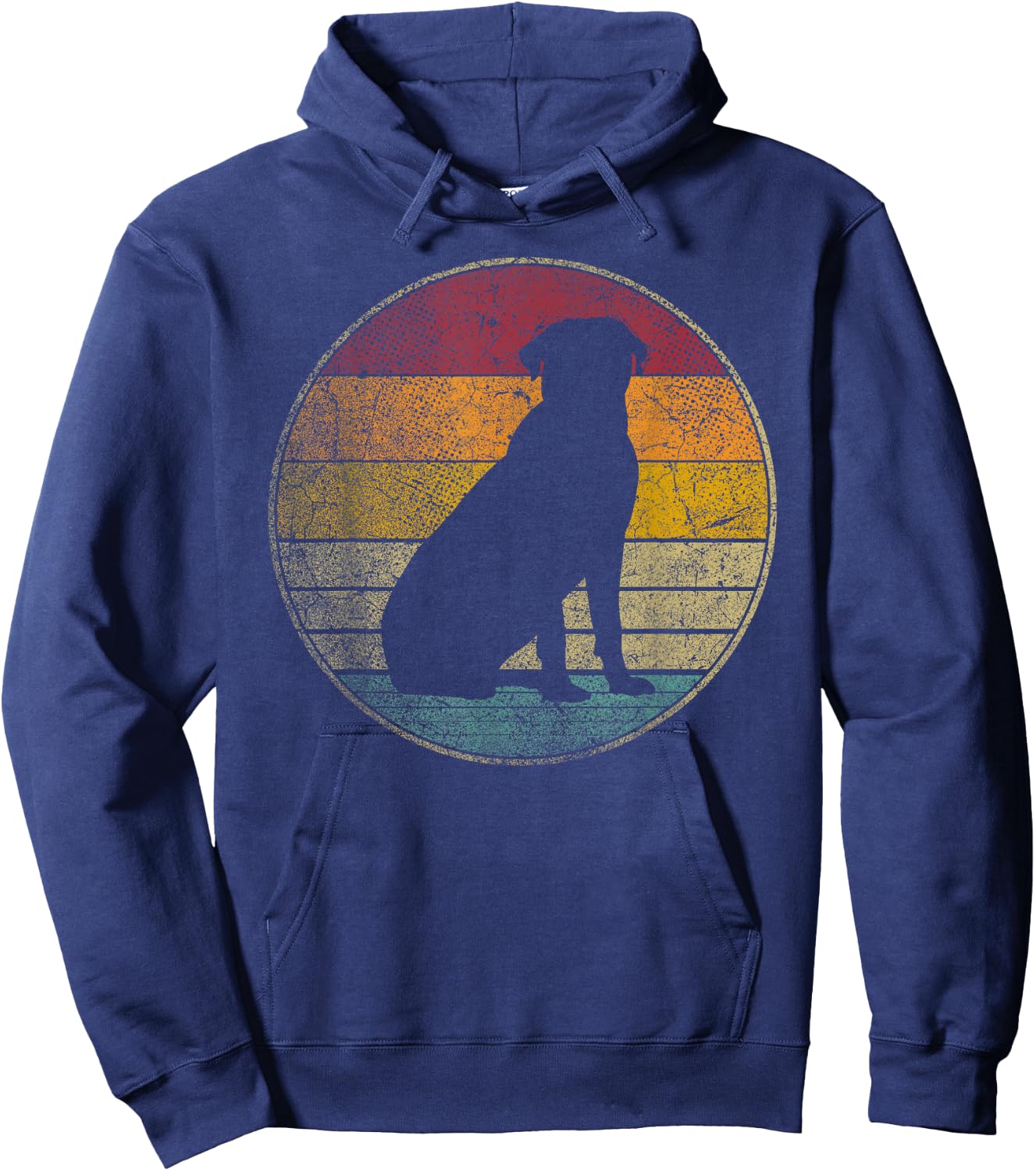 Rottweiler Dog Gift Shirt Retro Style Vintage 70s 80s 90s Hoodie - Hoodie | Navy