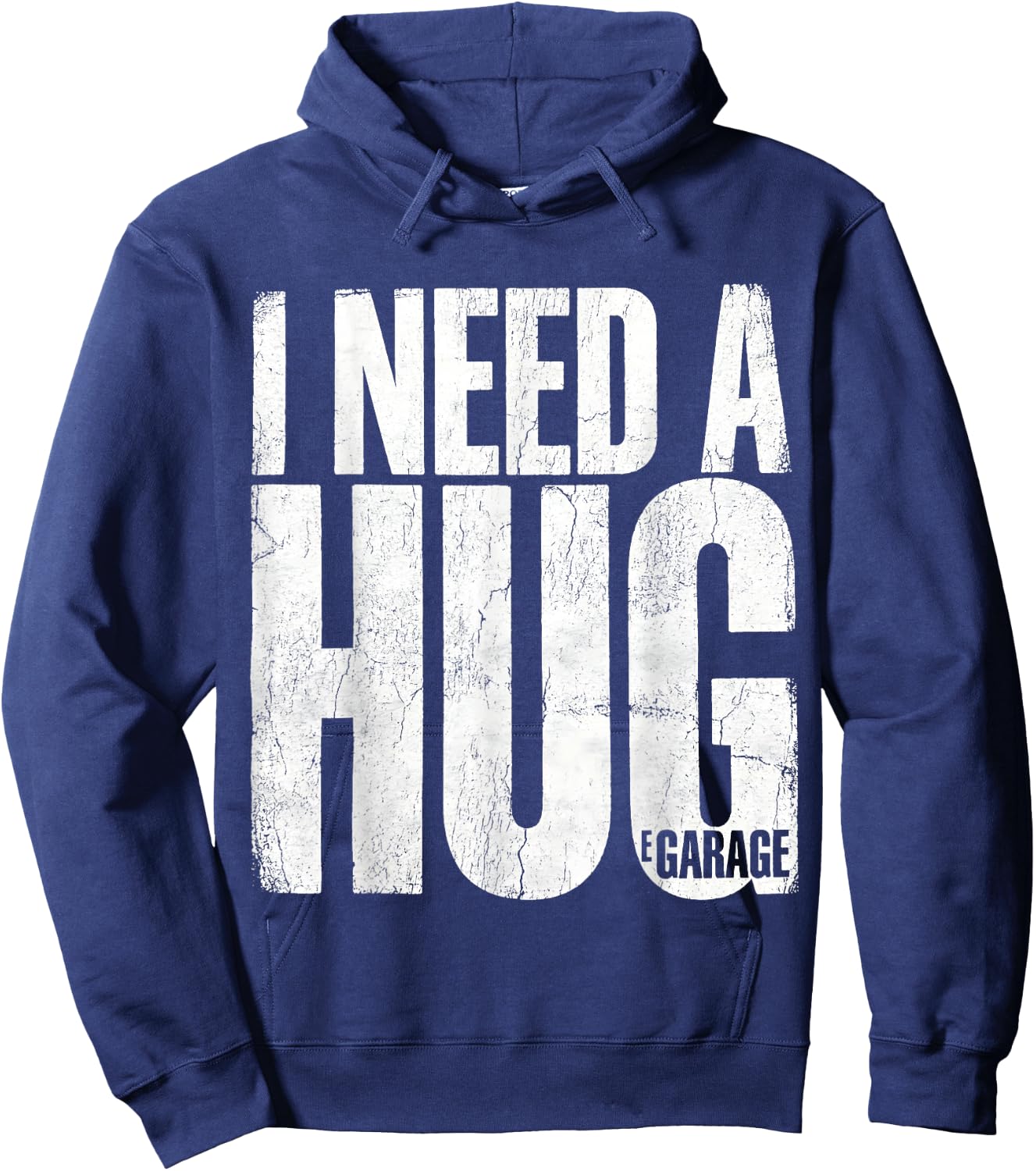 I Need A Huge Garage Funny Car Enthusiast Mechanic Retro Hoodie - Hoodie | Navy