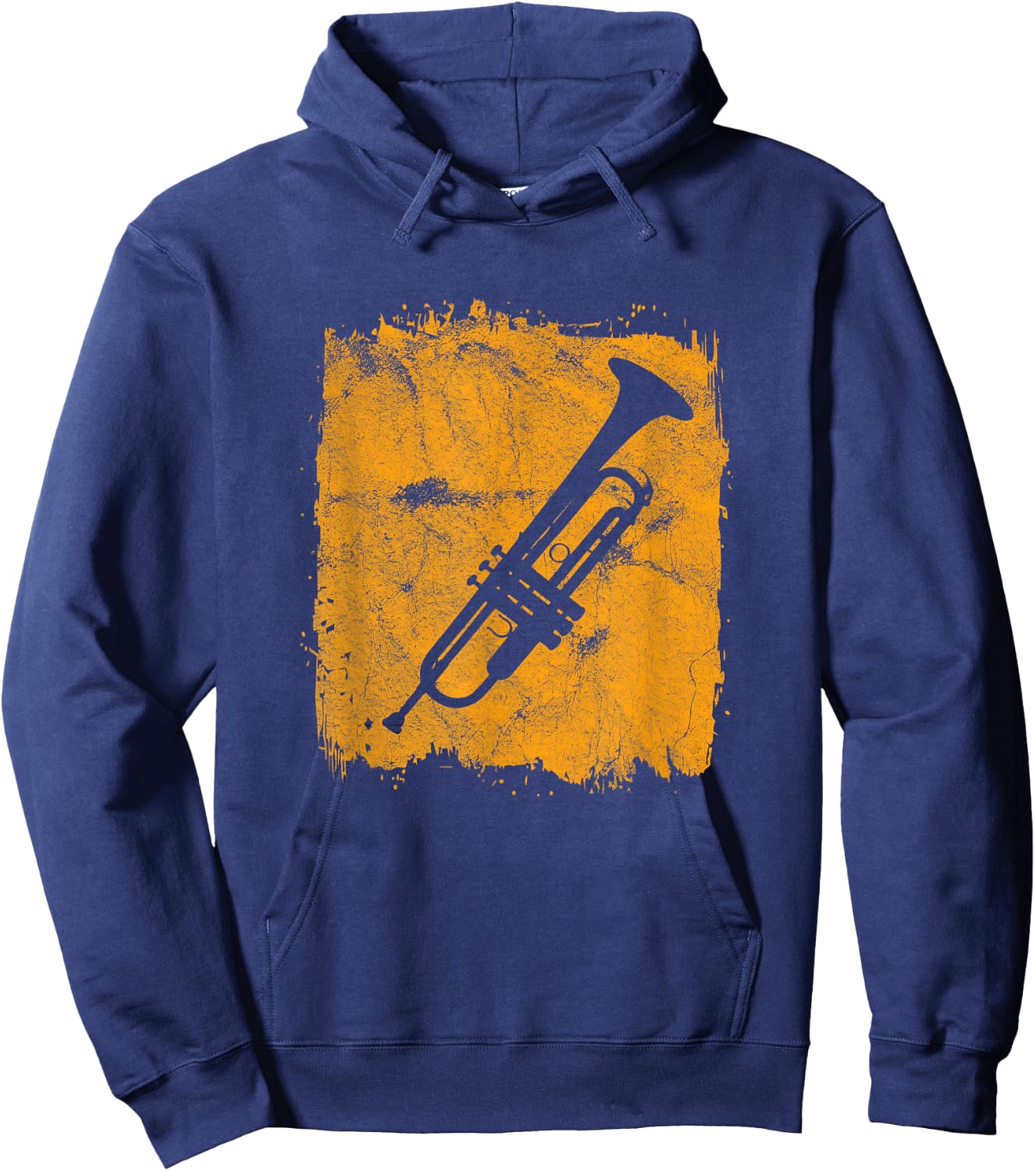 Vintage Trumpet Gift Musicians Blues Retro Hoodie - Hoodie | Navy