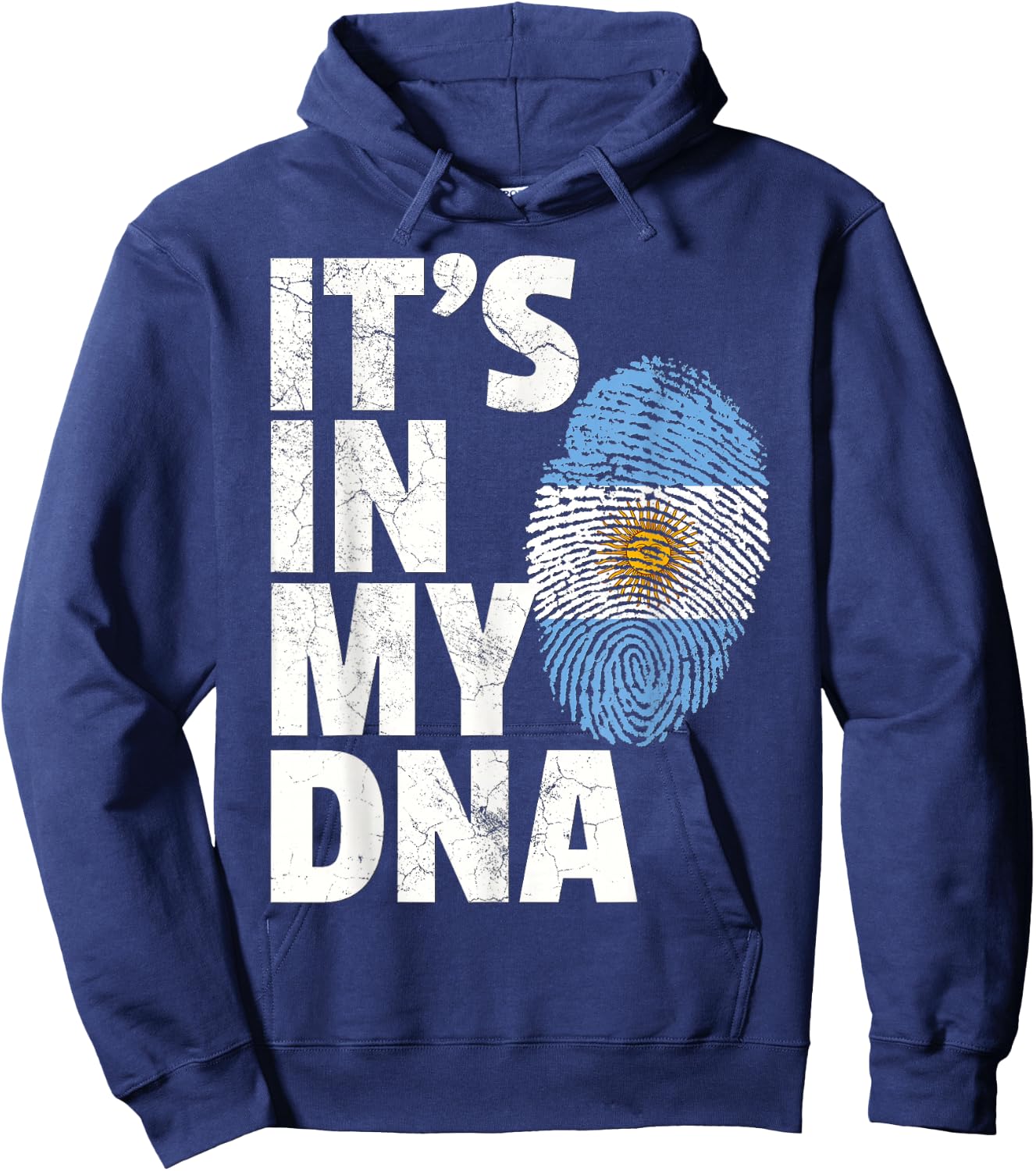 IT'S IN MY DNA Argentina Flag Men Women Pride Roots Gift Hoodie - Hoodie | Navy