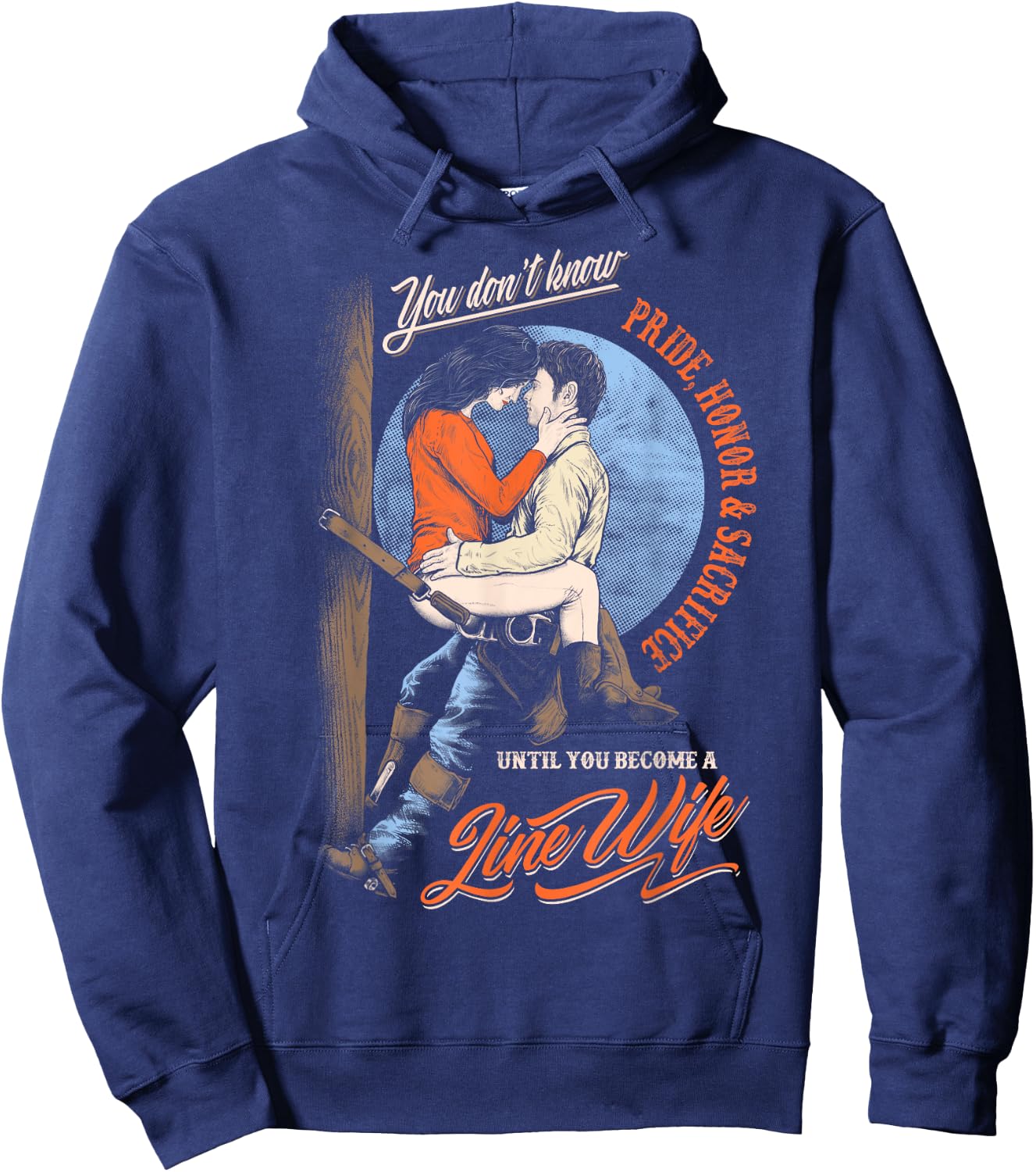 Until You Become A Linewife- Lineman Wife Hoodie - Hoodie | Navy