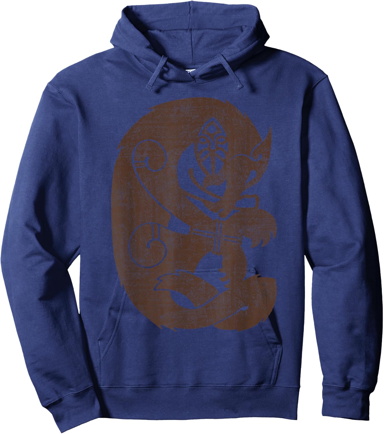 Tiw Tiu- Tyr and Fenrir - Wolf Norse Mythology - Viking Hoodie - Hoodie | Navy