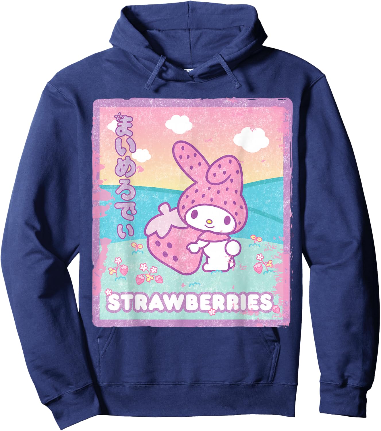 My Melody Strawberry Milk Hoodie - Hoodie | Navy