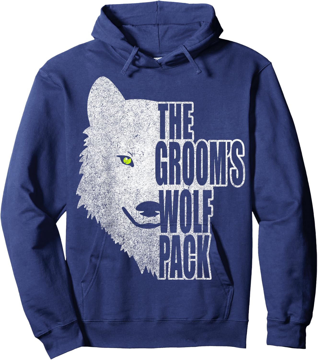 The Groom's Wolf Pack! Bachelor Party Gifts for Groomsmen! Hoodie - Hoodie | Navy