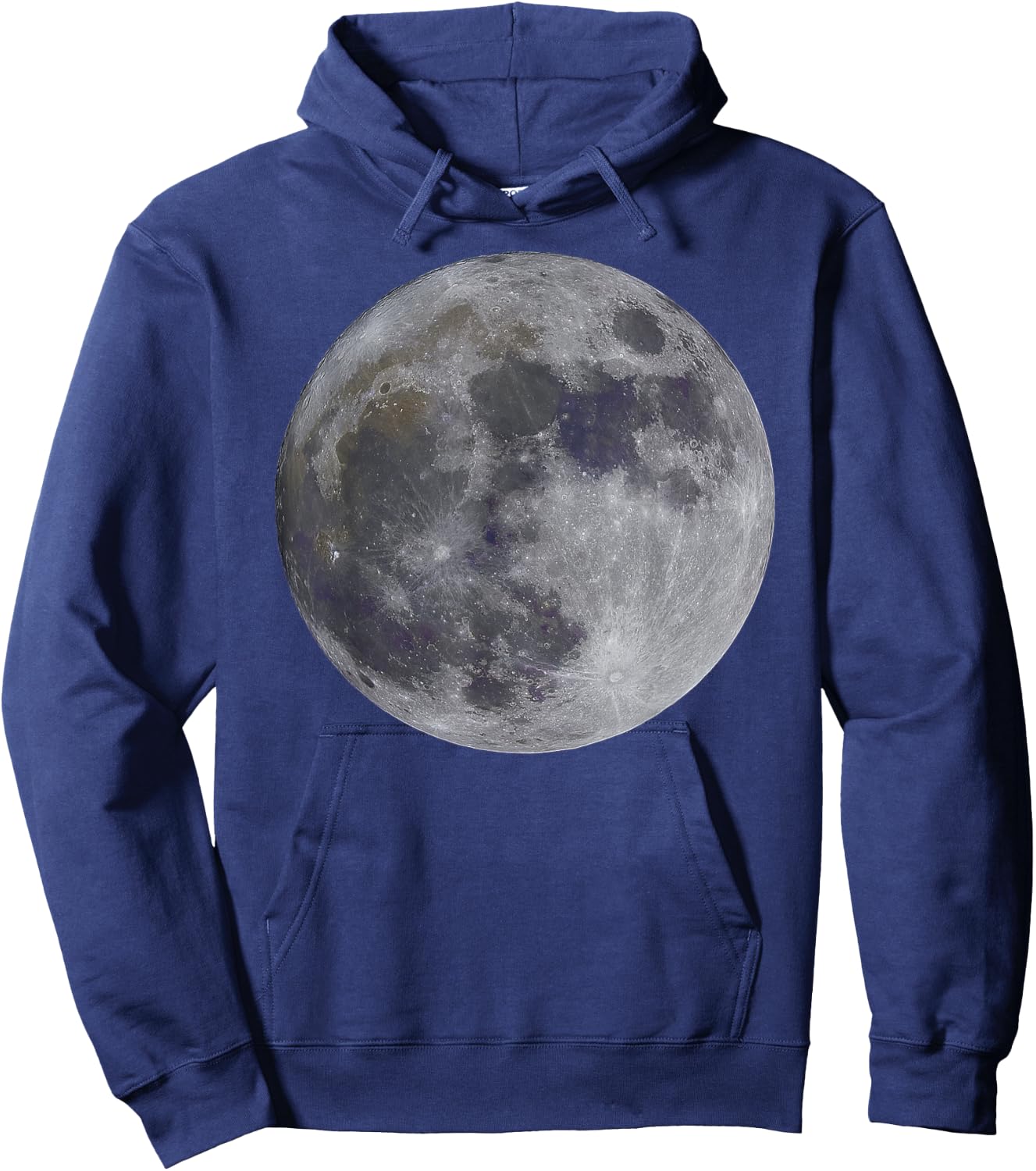 Halloween Full Moon from Satellite Outer Space Science Hoodie - Hoodie | Navy