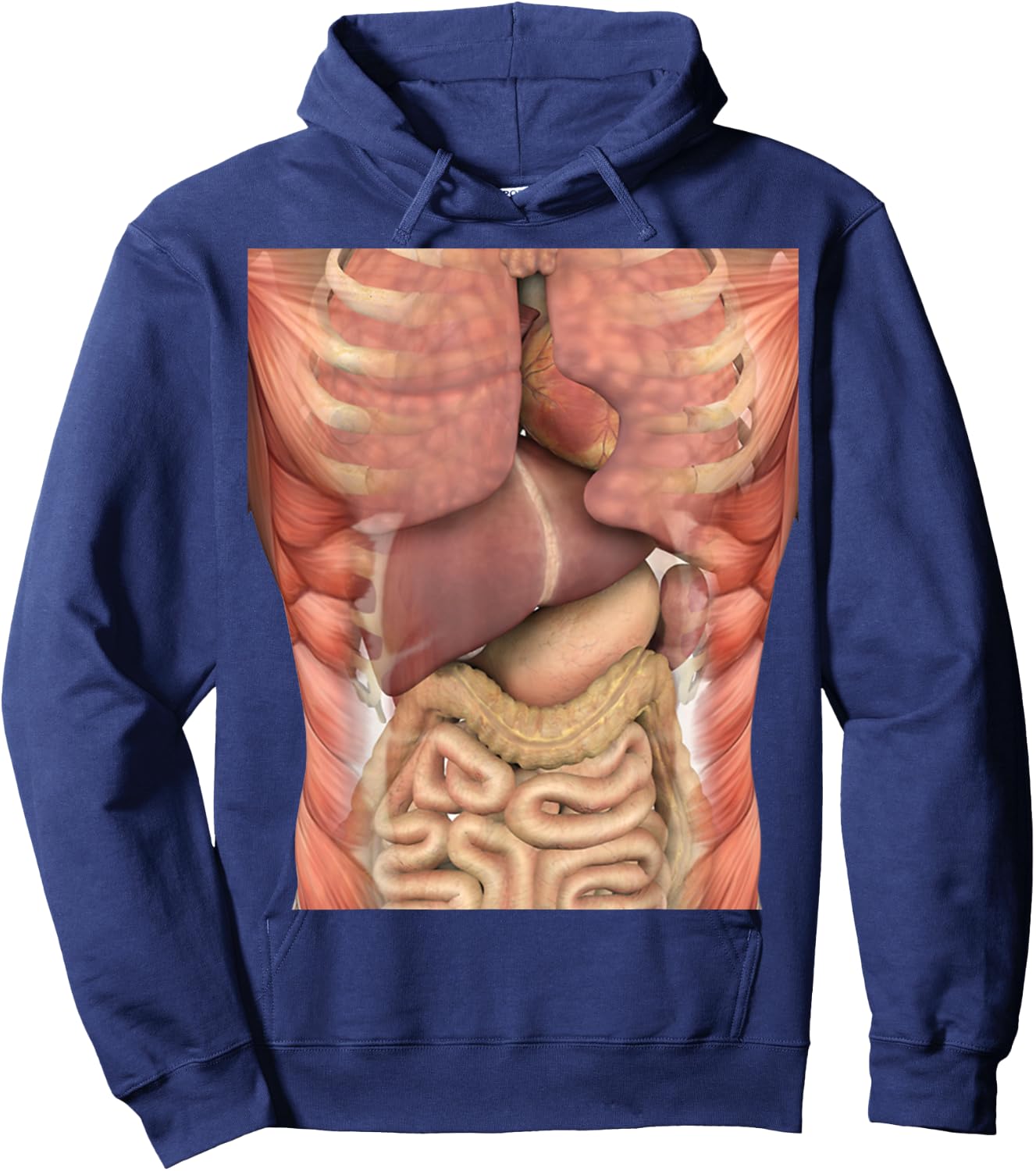 Human Muscles Organs Scary Anatomy Teacher Halloween Costume Hoodie - Hoodie | Navy