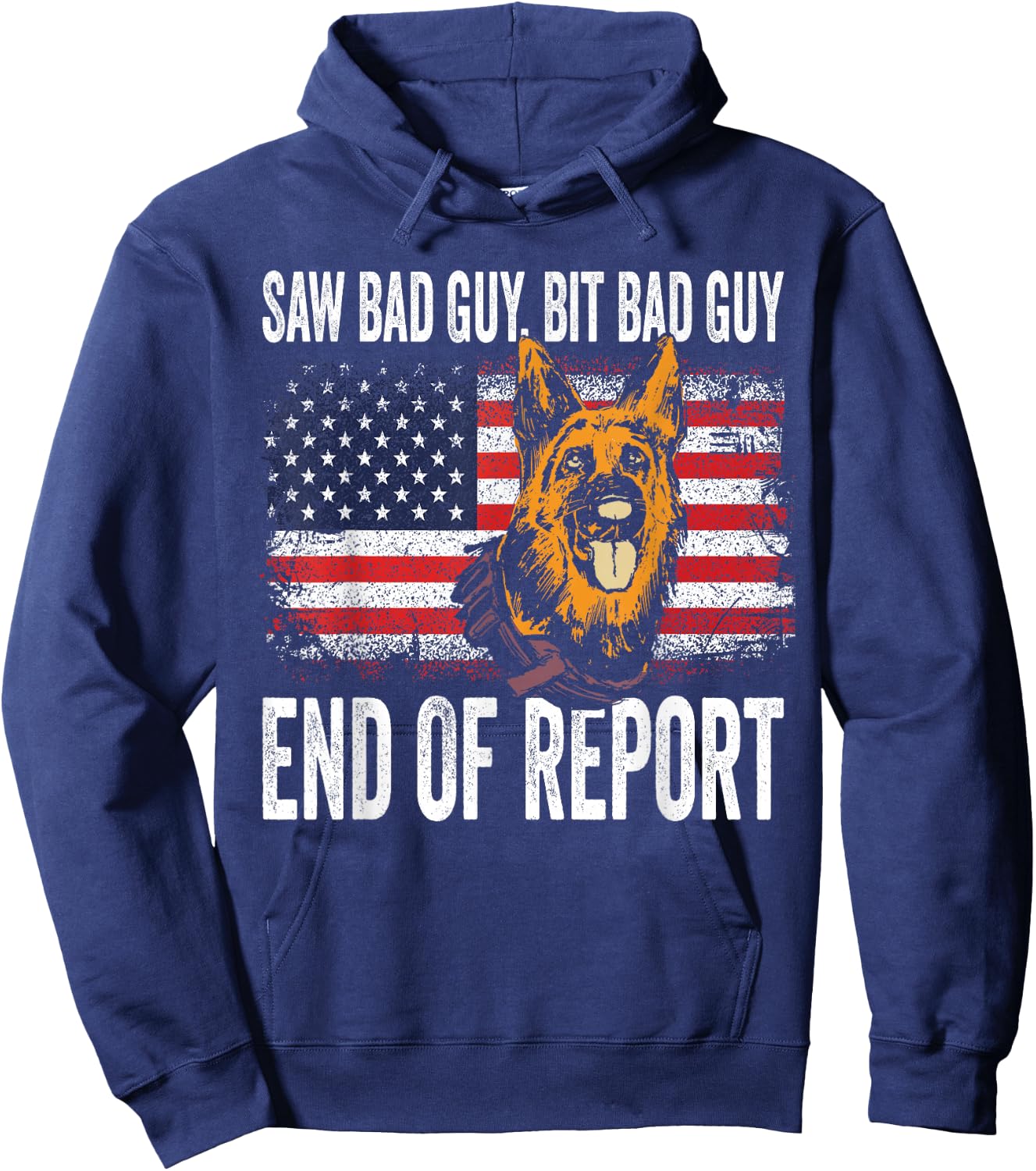 K-9 German Shepherd Police Dog Law Enforcement K-9 Handler Hoodie - Hoodie | Navy