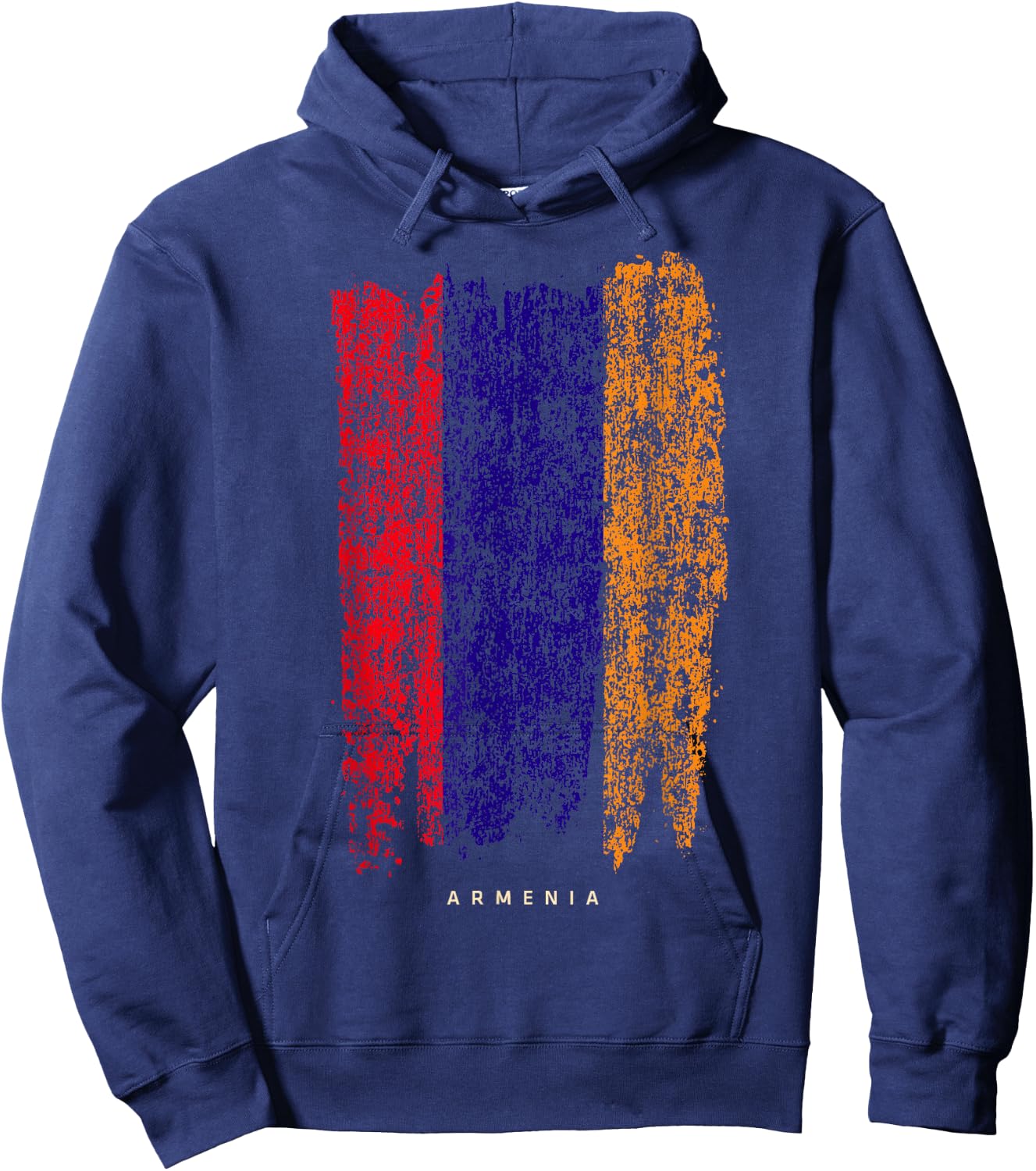 Vintage Armenia Retro Armenian Flag Shirt Hoodie - Hoodie | Navy