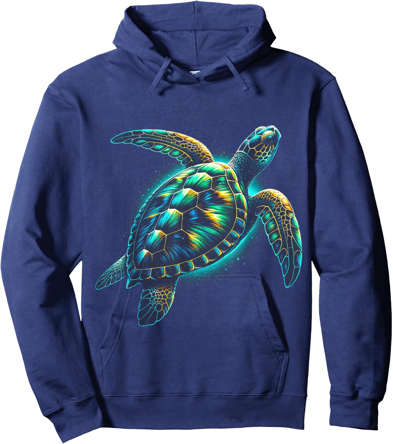 Sea Turtle Beach Lover Ocean Animal Graphic Novelty Hoodie - Hoodie | Navy
