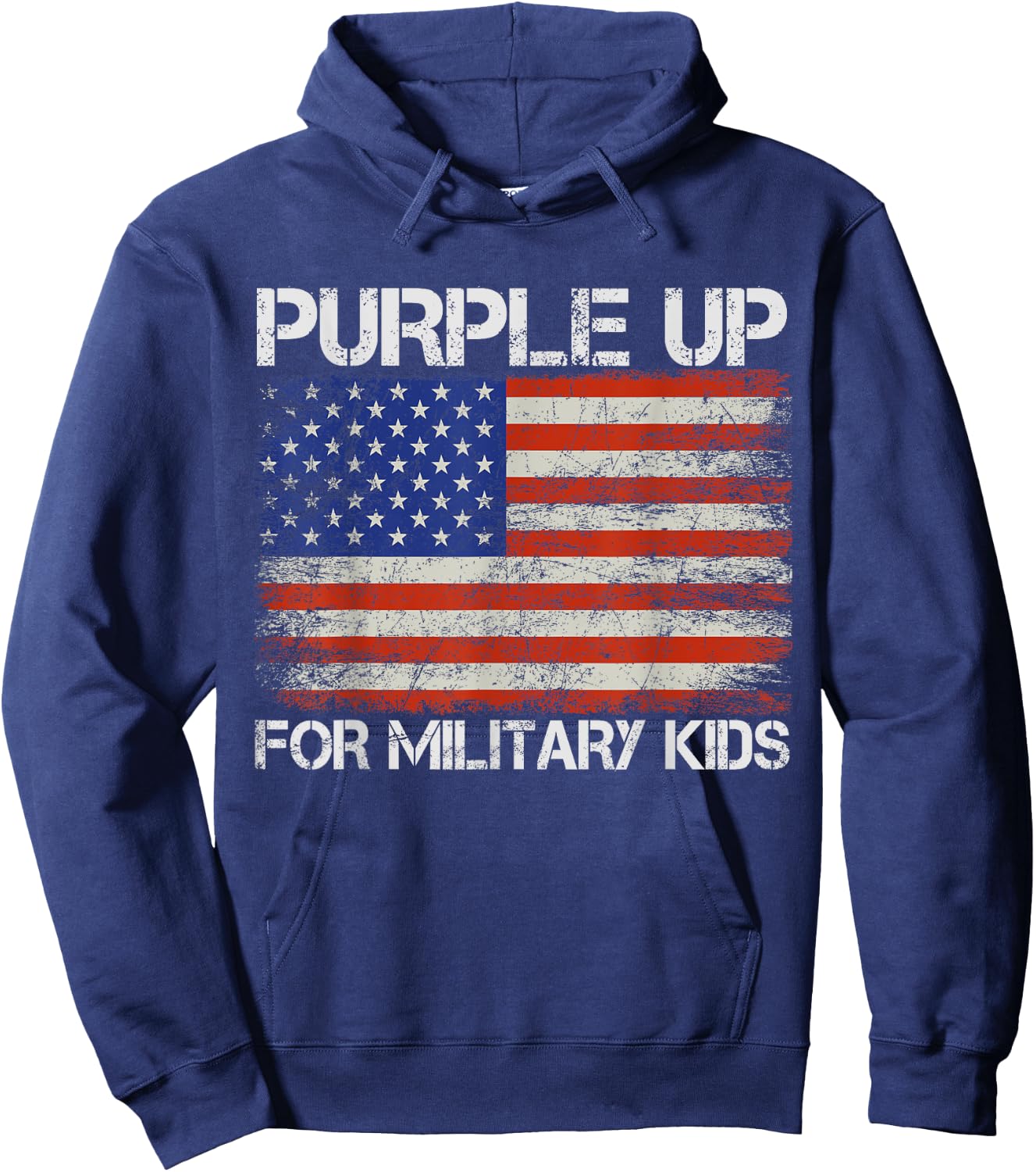 Purple up for Military Kids - Month of the Military Child Hoodie - Hoodie | Navy