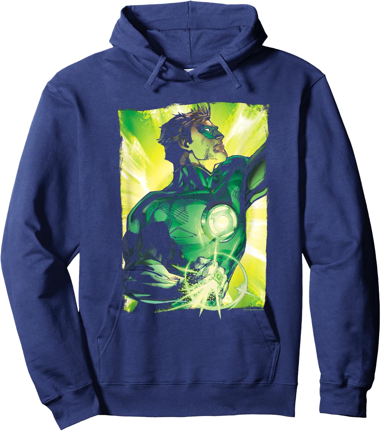 Green Lantern Up Up T Shirt Hoodie - Hoodie | Navy