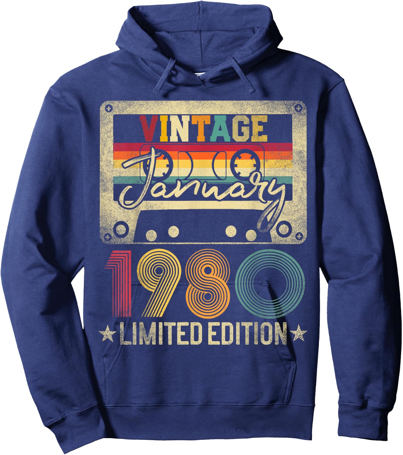 January 45th Birthday Gift Limited Edition 1980 Best Of Hoodie - Hoodie | Navy