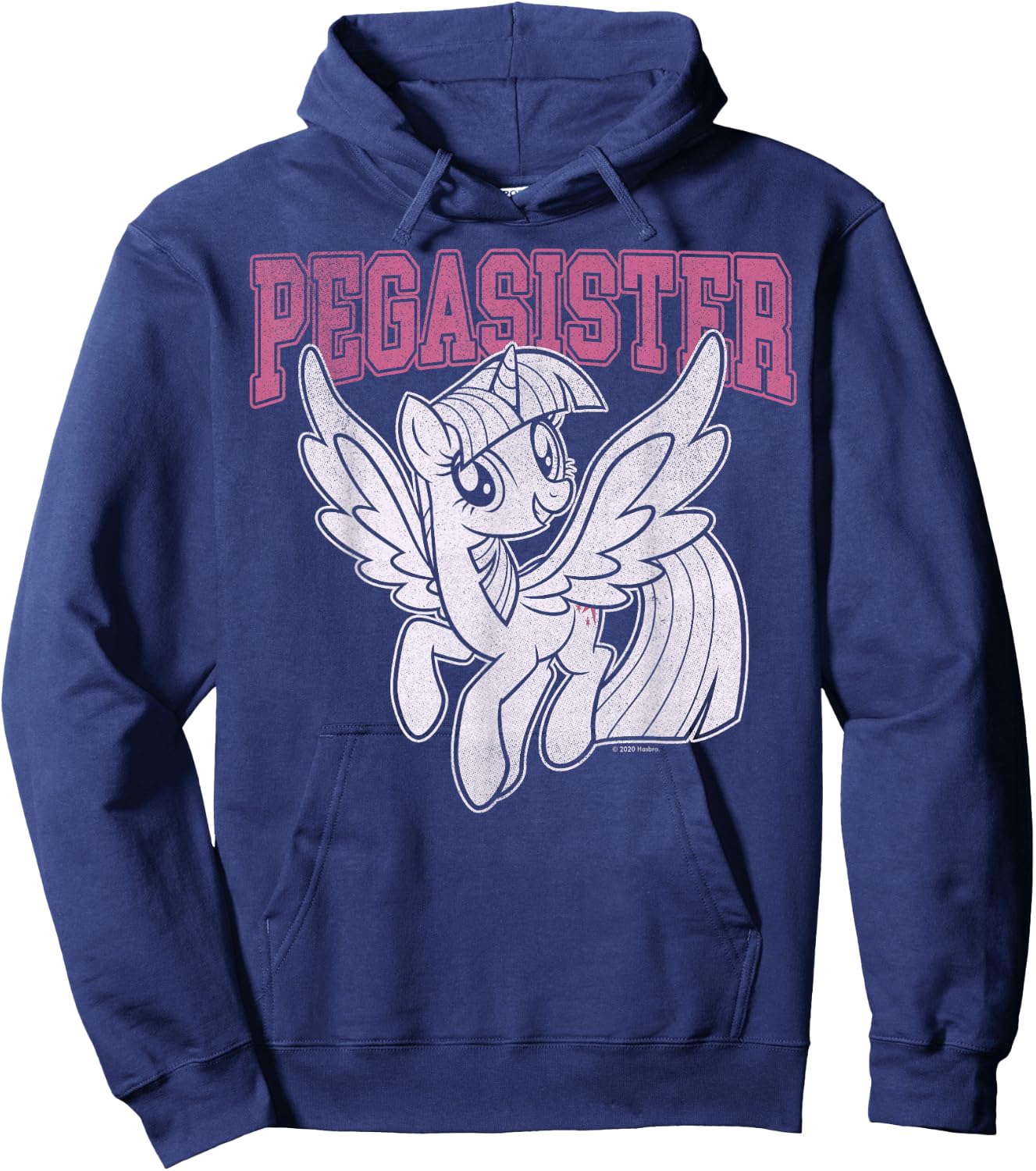 My Little Pony Twilight Sparkle Pegasister Big Collegiate Hoodie - Hoodie | Navy