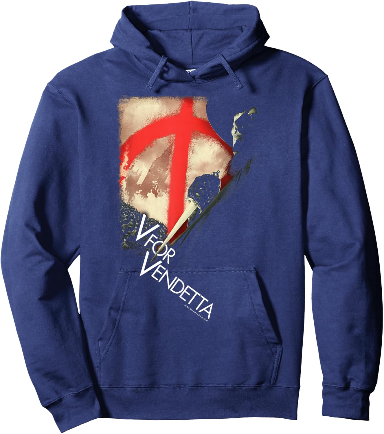 V for Vendetta Army Hoodie - Hoodie | Navy