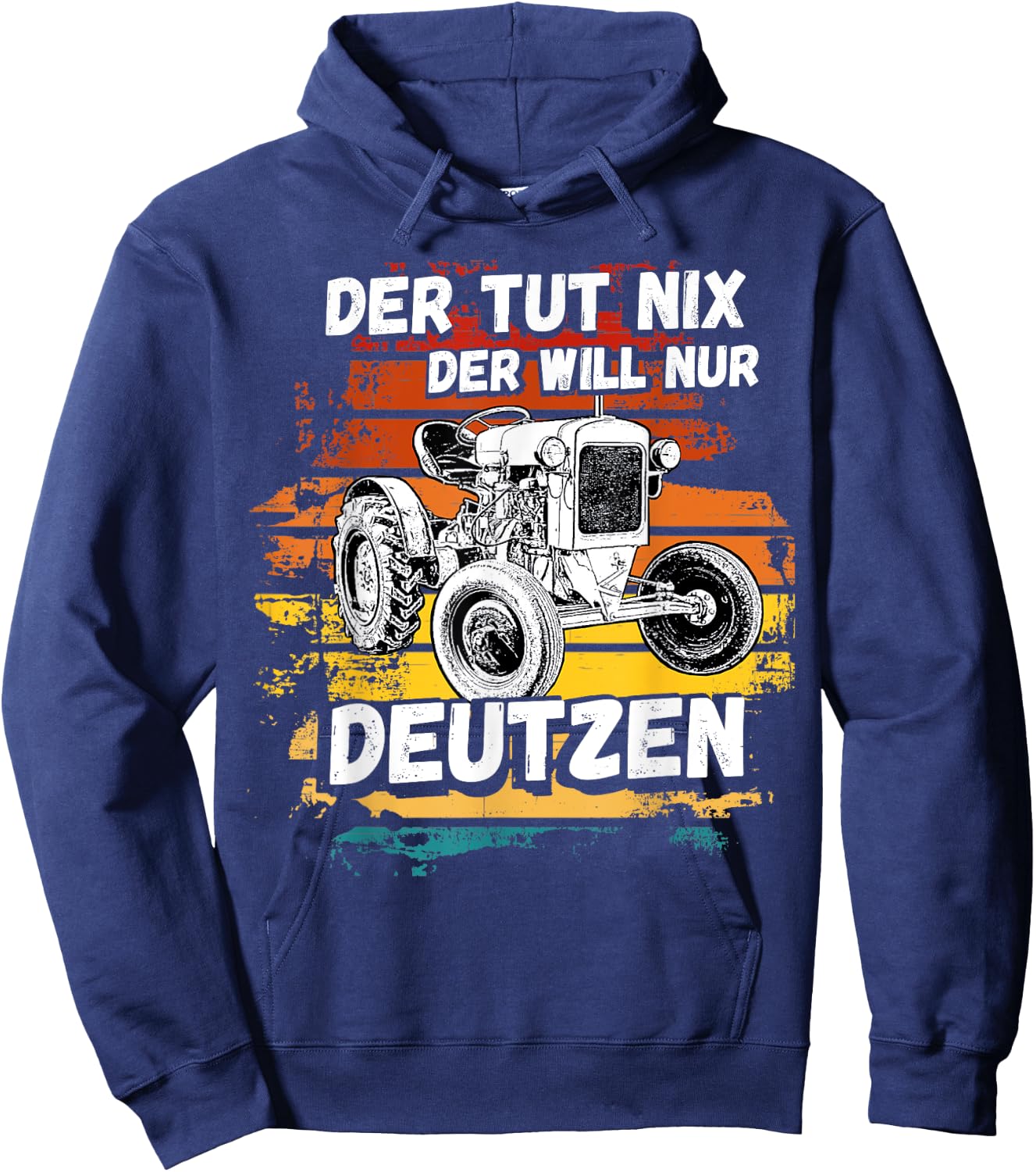 Deutz Tractor Truck Trekker Deutz Agriculture Farmer Village Hoodie - Hoodie | Navy