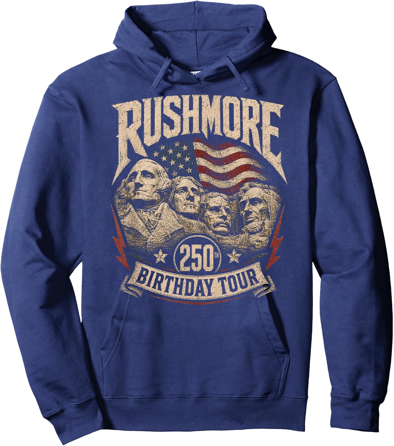 Funny Mount Rushmore 250th Anniversary USA 250 Birthday Hoodie - Hoodie | Navy