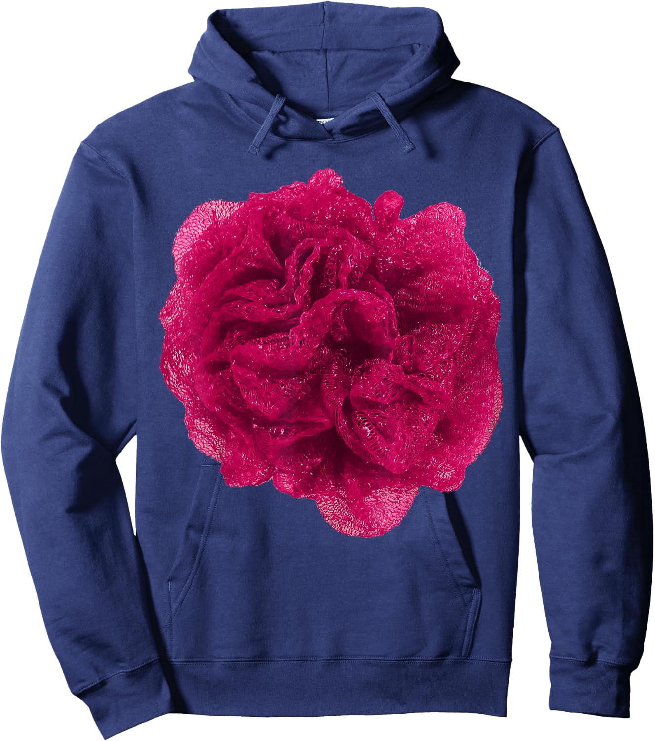 Pink Shower Loofah Costume Funny Halloween Cosplay Dress-up Hoodie - Hoodie | Navy