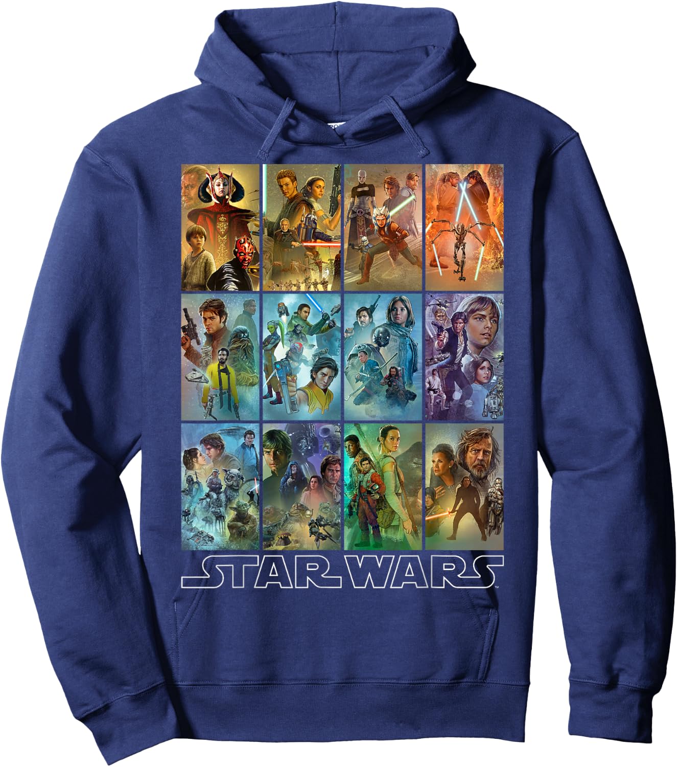Star Wars Celebration Mural Art Panels Hoodie - Hoodie | Navy