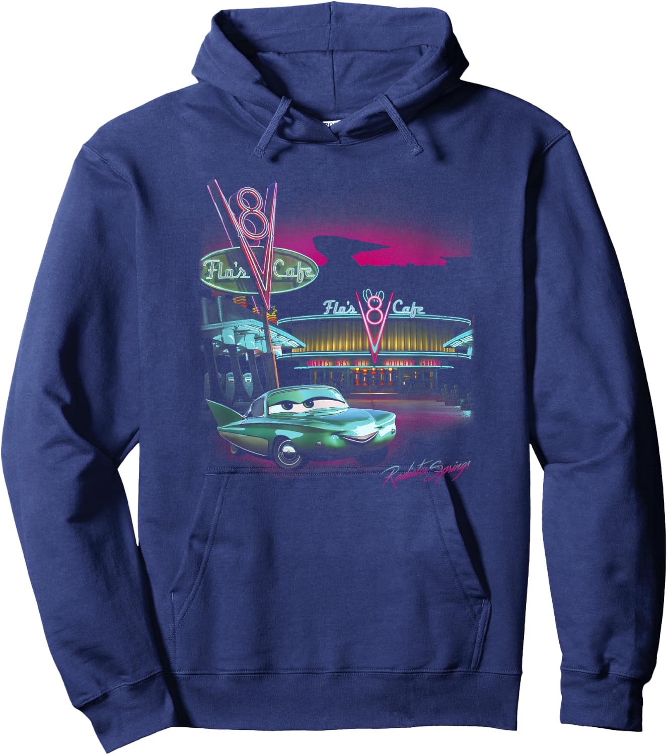 Disney Pixar Cars Radiator Springs Flo's Cafe Small Hoodie - Hoodie | Navy