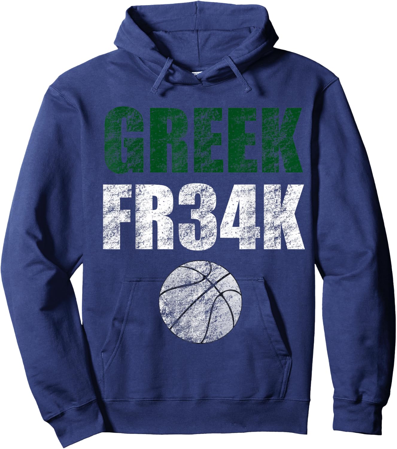 Greek FR34K Milwaukee Wisconsin Basketball Championship Hoodie - Hoodie | Navy