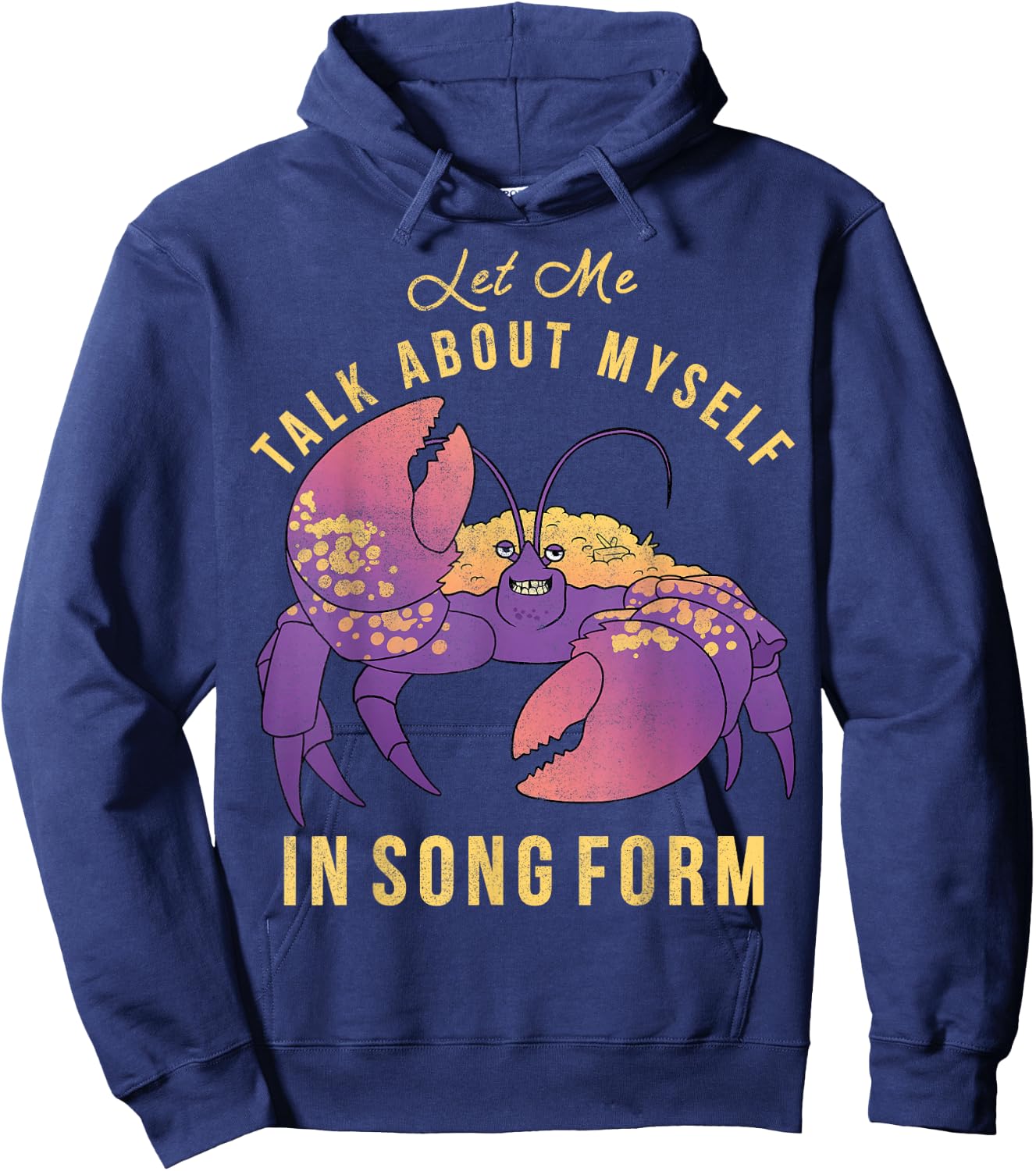 Disney Moana Let Me Talk About Myself In Song Form Tamatoa Hoodie - Hoodie | Navy