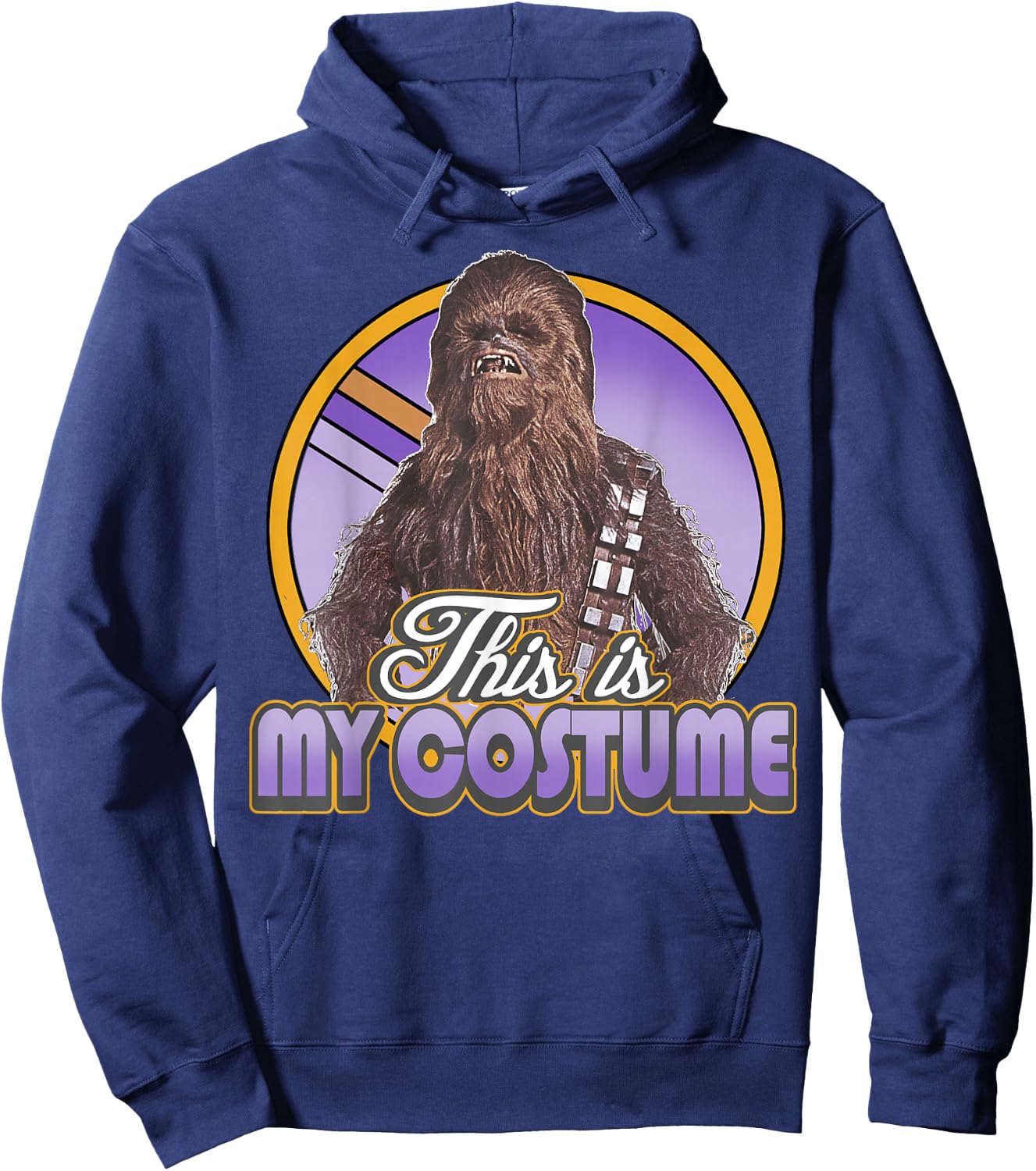 Star Wars Chewbacca This Is My Costume Quote Halloween Hoodie - Hoodie | Navy