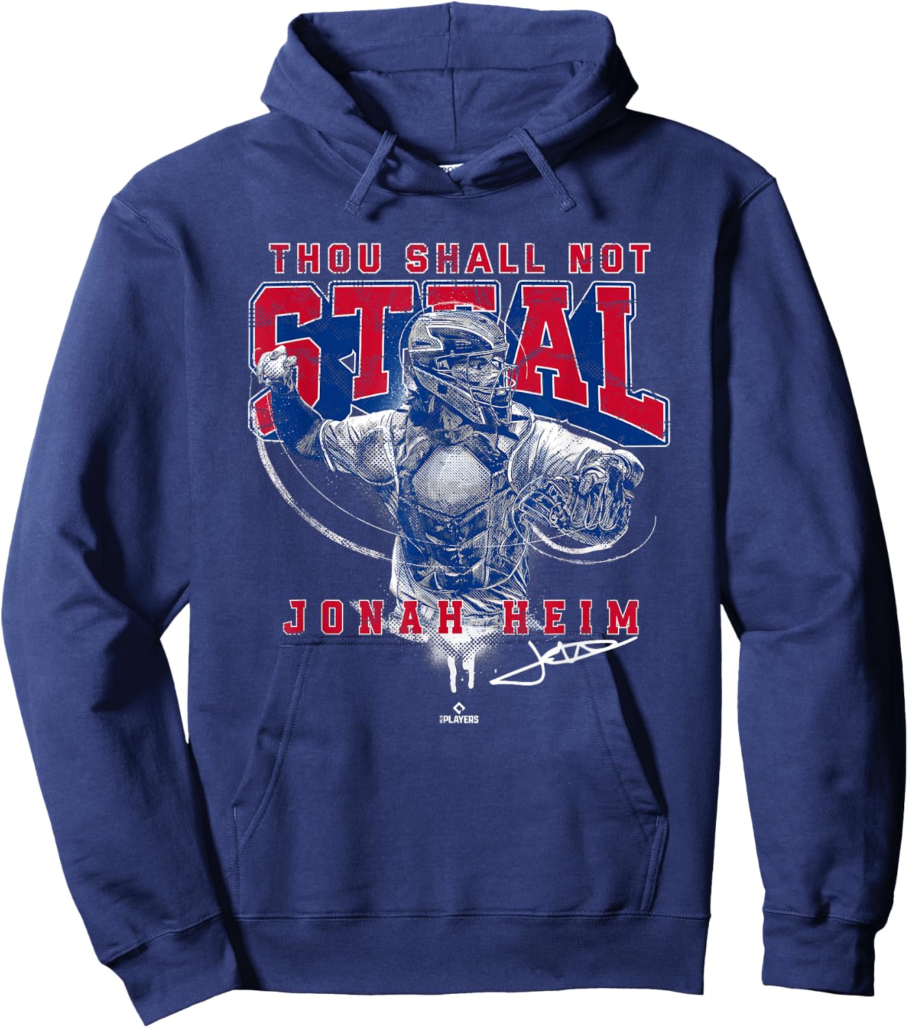 Thou Shall Not Steal Jonah Home Texas MLBPA Hoodie - Hoodie | Navy