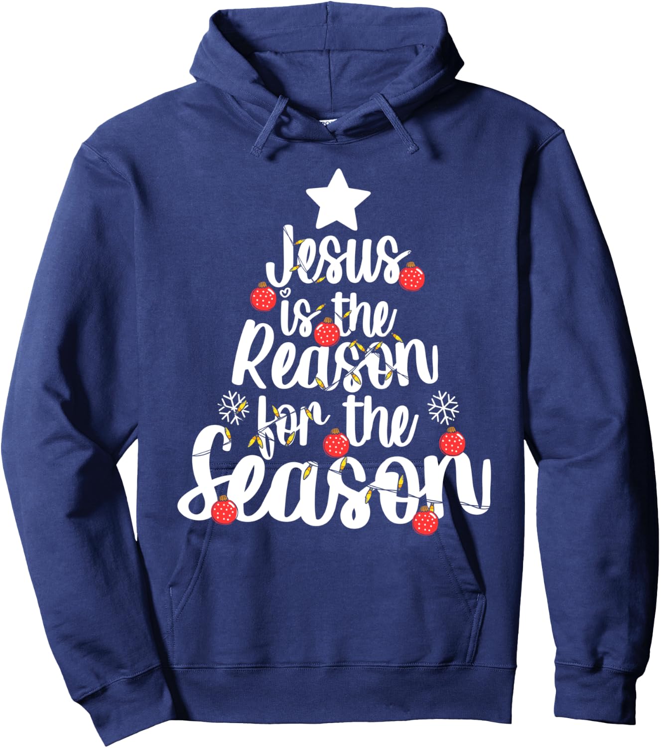 Jesus Is The Reason For The Season Christmas Day Xmas Hoodie - Hoodie | Navy