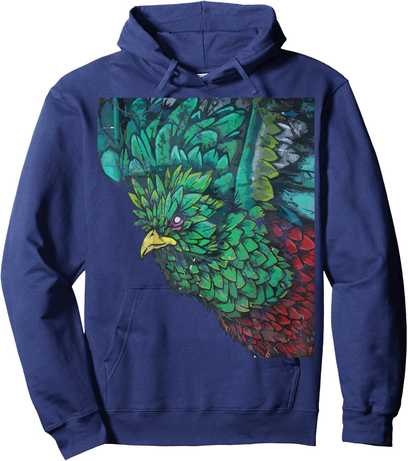 Quetzal Chapin Street Art Tikal Peten Maya Antigua Guatemala Hoodie - Hoodie | Navy