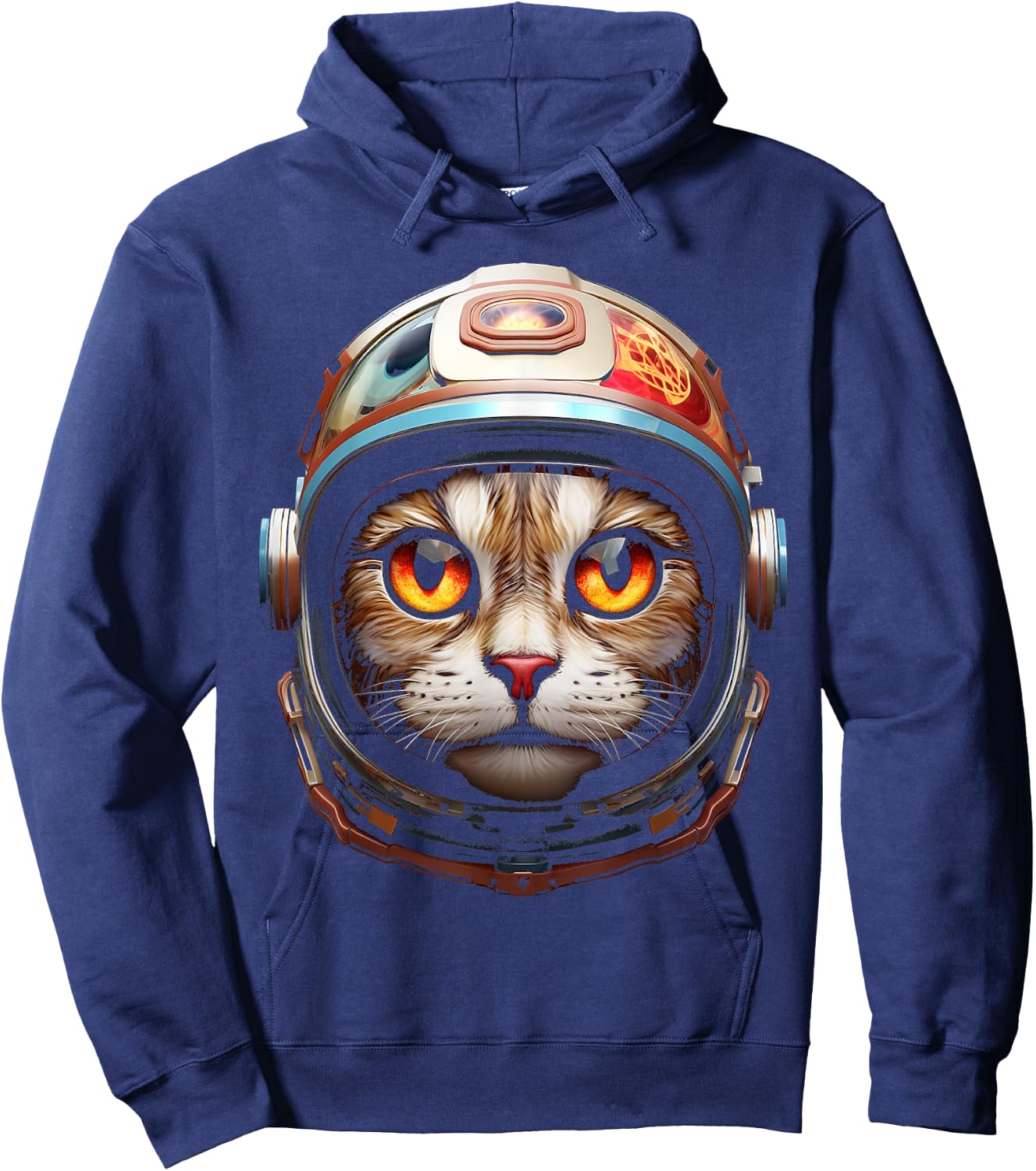 Cat Astronaut Fantasy Graphic Animal Art Cat Hoodie - Hoodie | Navy