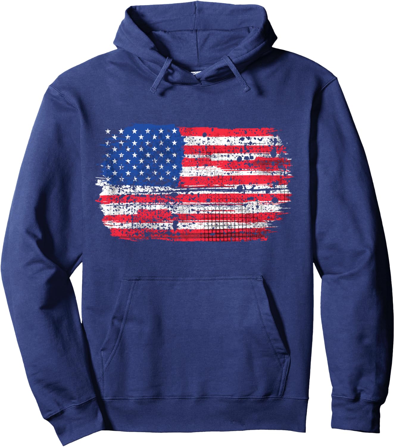 US Flag American Flag USA Flag 4th of July Hoodie - Hoodie | Navy