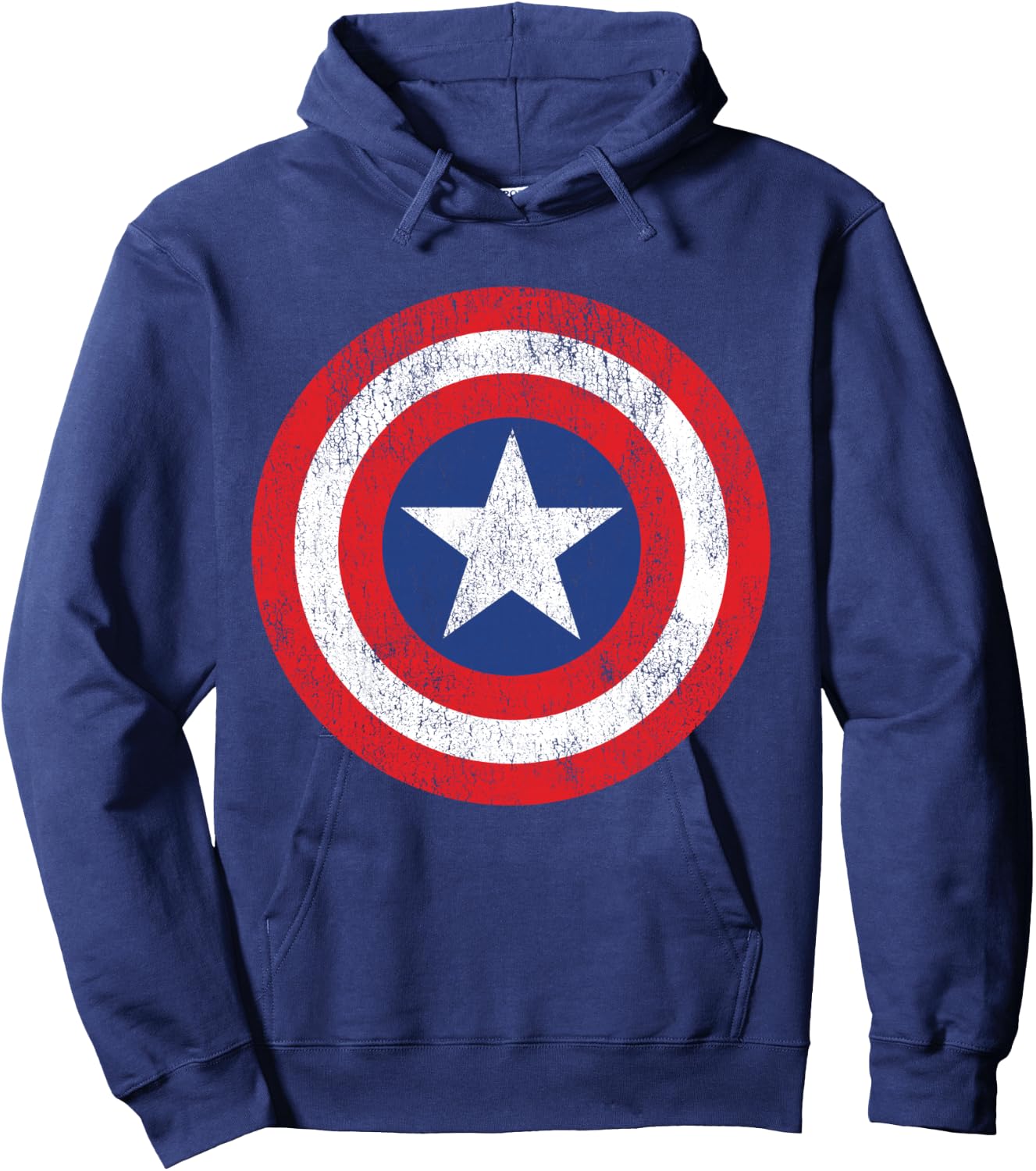Marvel Captain America Shield Logo Hoodie - Hoodie | Navy