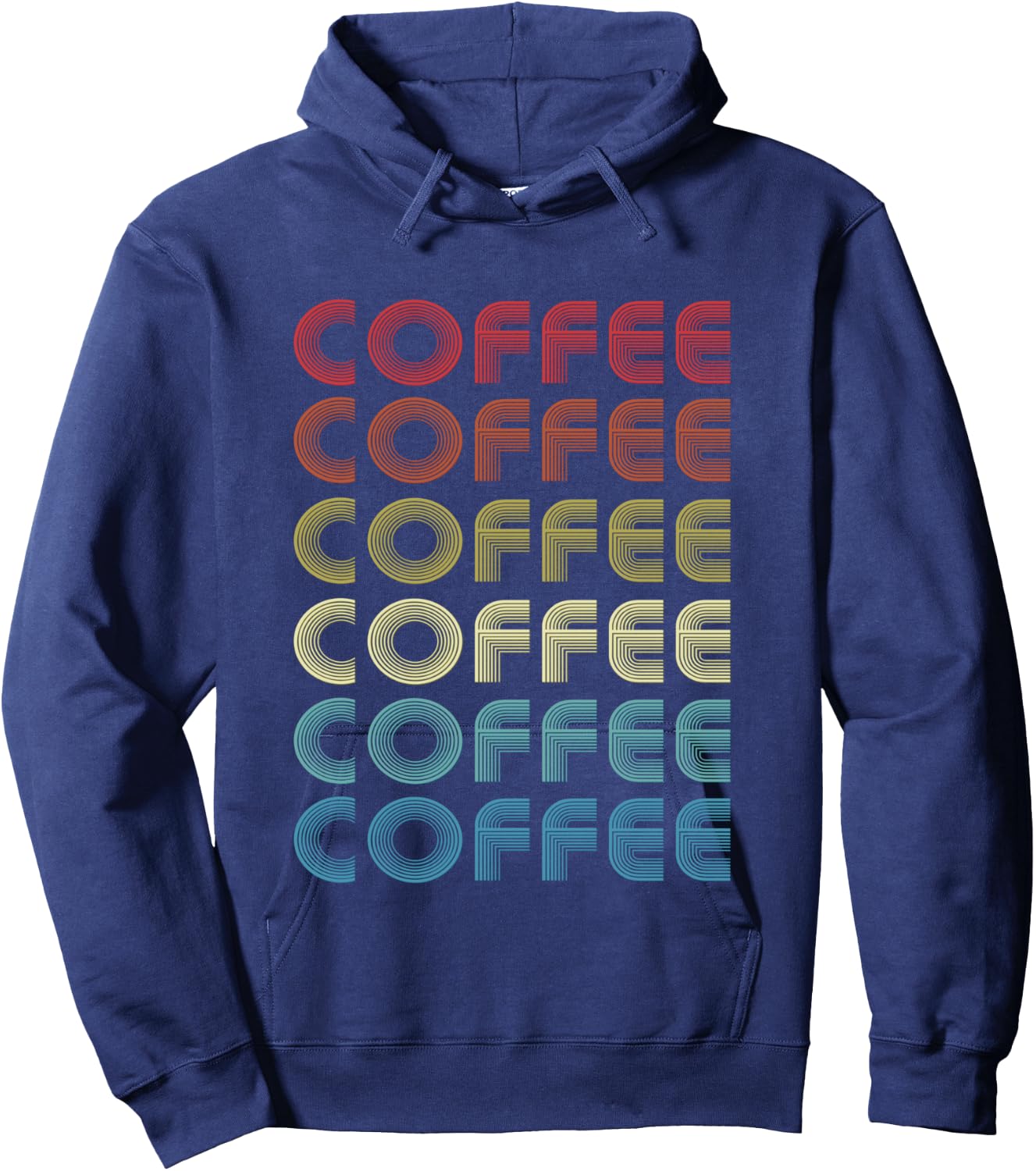 Coffee Shirts Trendy Graphic Coffee Coffee Print Hoodie - Hoodie | Navy