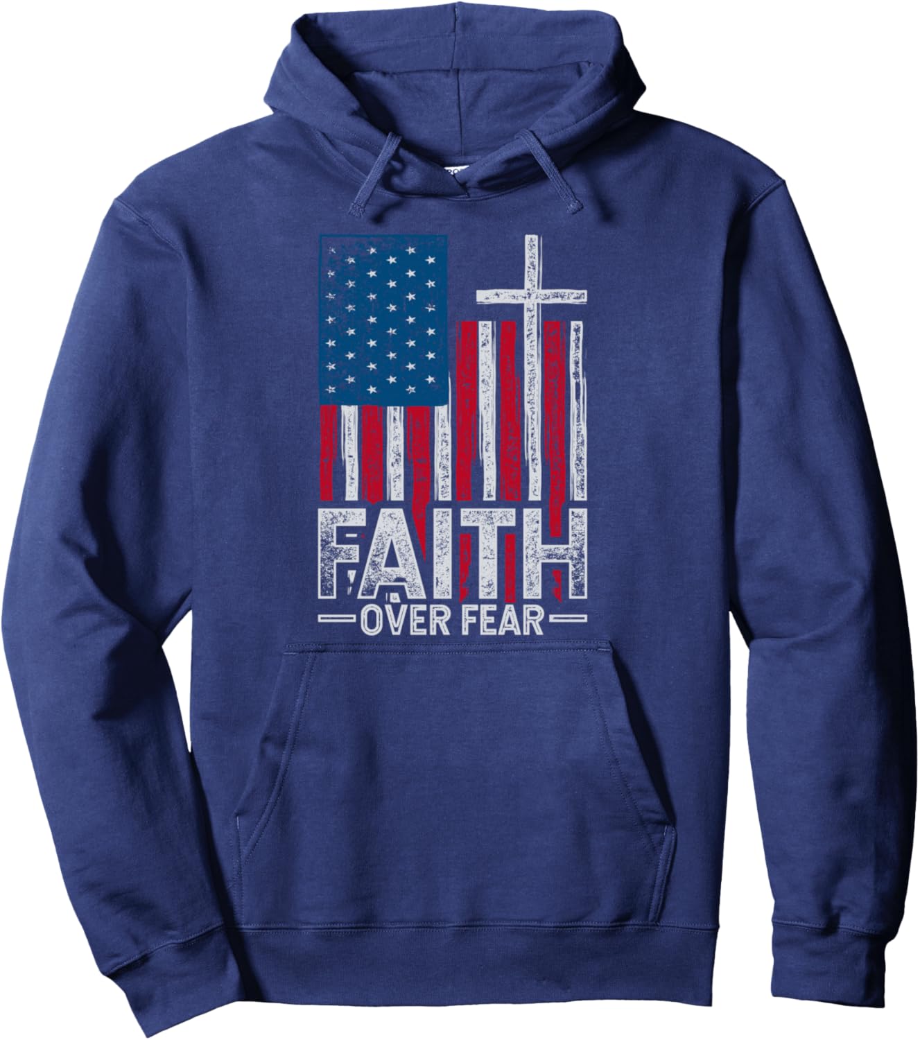 Holy Bible Christian American Patriotic Jesus Lord Prayer Hoodie - Hoodie | Navy