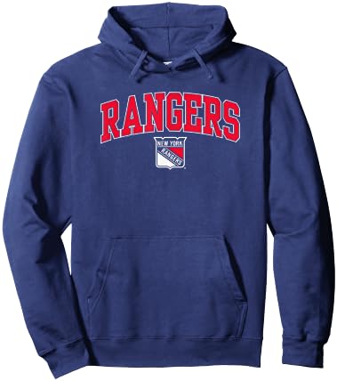 New York Rangers Arch Over Royal Officially Licensed Hoodie - Hoodie | Navy