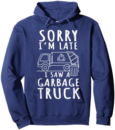 Recycling Garbage Truck Trash Collector Recycle Earth Day Hoodie - Hoodie | Navy