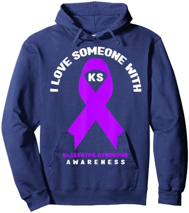 I Love Someone With Kleefstra syndrome Awareness Hoodie - Hoodie | Navy