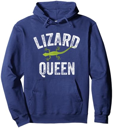 Lizard Queen Lizard Reptile Gecko Hoodie - Hoodie | Navy