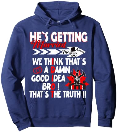 Stag Party Groom Crew Bachelor Party Hes getting Married Hoodie - Hoodie | Navy