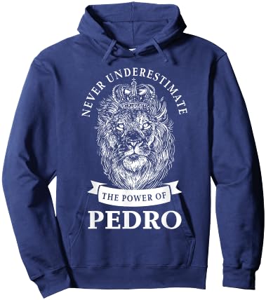Pedro Gift Name Lion Hoodie - Hoodie | Navy